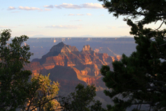 Grand Canyon National Park north rim evening