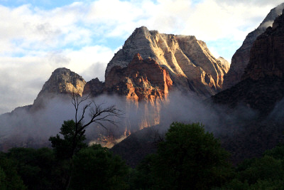 Zion National Park in the early morning